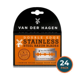 Van Der Hagen - Steel Razor Blades Double Edge Stainless - 5 Ct - 24 Pack