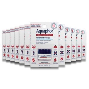 Aquaphor - Mini Jar, Advanced Therapy, Moisturizer, Unscented 0.25 Oz - 48 Pack