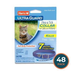 Hartz - UltraGuard Purple Flea & Tick Collar for Cats and Kittens - 0.53 Oz - 48 Pack