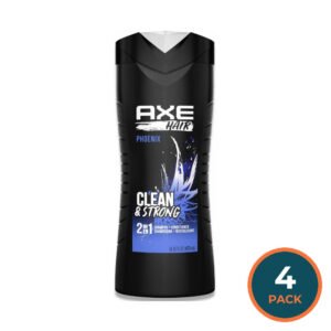 Axe - Hair, Clean & Strong, 2 in 1 Shampoo + Conditioner, Phoenix - 16 Oz - 4 Pack