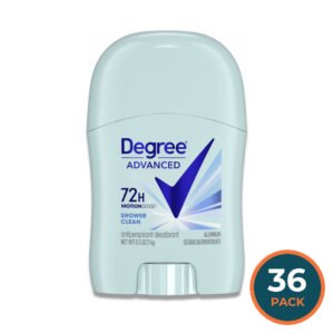 Degree Advanced, 72H MotionSense, Antiperspirant Deodorant, Shower Clean 0.5 Oz - 36 Pack - Travel Size