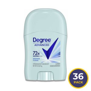 Degree Advanced, 72H MotionSense, Antiperspirant Deodorant, Shower Clean  0.5 Oz - 36 Pack - Travel Size