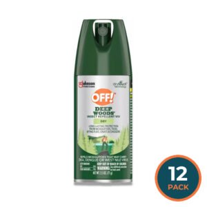 OFF! - Deep Woods Insect Repellent Aerosol, Dry Bug Spray - 2.5 Oz - 12 Pack