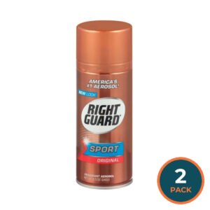 Right Guard Sport Original Deodorant Aerosol Spray, 8.5 fl oz Twin Pack - 1 Pack - Open Box -