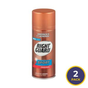 Right Guard Sport Original Deodorant Aerosol Spray, 8.5 fl oz Twin Pack - 1 Pack - Open Box -