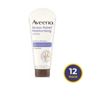 Aveeno - Stress Relief Moisturizing Lotion, Lavender Scent - 2.5 Oz - 12 Pack