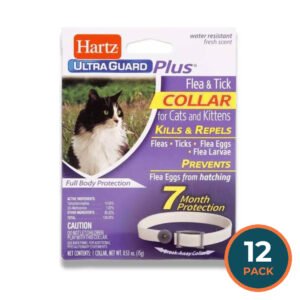 Hartz -UltraGuard Plus Flea & Tick Collar for Cats & Kittens - 1 Ct Each -  48 Pack