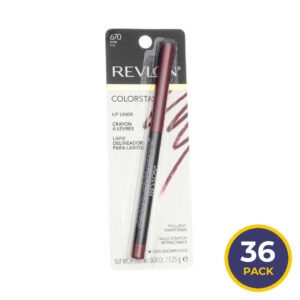 Revlon - ColorStay Lip Liner with SoftFlex, Wine [670] - 0.01 Oz -  36 Pack