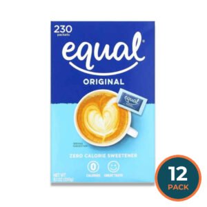 Equal - Zero Calorie Sweetener, Original - 230 Packets - 12 Pack