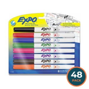 Expo - Ultra Fine Tip Dry Erase Markers Multicolor - 8 Count - 48 Pack