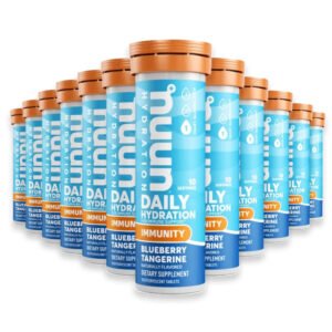 NUUN - Immunity Hydration Single Tube Blueberry Tangerine - 10 Tablets - 48 Pack