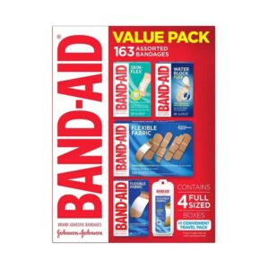 Band-Aid - Adhesive Bandages, Variety Pack - 163 Count