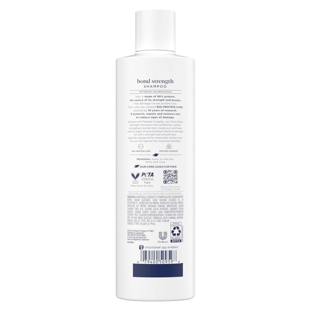 Dove - Beauty Bond Strength Peptide Complex Hair Care Shampoo - 12 Oz - 6 Pack
