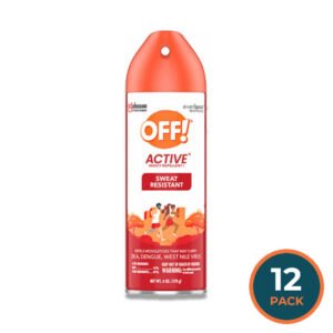 OFF! - Active Insect Repellent, Sweat Resistant - 6 Oz - 12 Pack