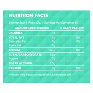 Mentos - Pure Fresh Spearmint Gum  Sugar Free 50 Count - 4 Pack
