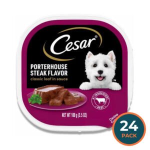 Cesar - Loaf in Sauce Porterhouse Beef Flavor Adult Wet Dog Food - 3.5 Oz - 24 Pack