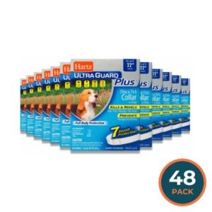 Hartz - Ultra Guard Plus Flea & Tick Collar For Dogs Fits Up to 22" Necks - 48 Pack