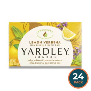 Yardley - Bar Soap, Lemon Verbena with Shea Butter  - 4 Oz - 24 Pack