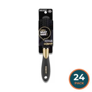 Conair -  Velvet  Touch Full Round Nylon  Brush  - 24 Pack