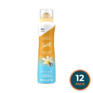 Secret - Dry Spray Antiperspirant Deodorant Vanilla And Argan Oil - 4.1 Oz - 12 Pack