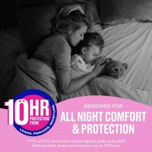 Carefree –Feminine Pads Ultra Thin Overnight Pads with Wings 40 ct – 3 Pack
