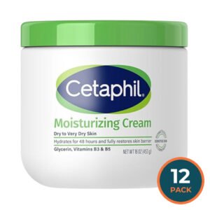 Cetaphil -  Face & Body Moisturizer Hydrating Moisturizing Cream for Dry to Very Dry Sensitive Skin 16 oz - 12 Pack