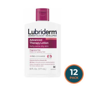 Lubriderm - Advanced Therapy Moisturizing Lotion Deep Hydration for Extra Dry Skin 6 oz - 12 Pack
