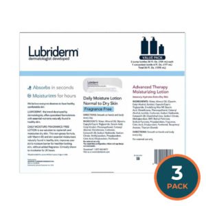 Lubriderm - Daily Moisture Unscented & Advanced Therapy Lotion - 3 Pack