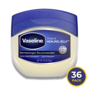 Vaseline - 100% Pure Petroleum Jelly, Original, Skin Protectant - 7.5 Oz - 36 Pack