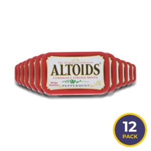 Altoids Peppermint Mints 1.76 oz Tin – 12 Pack Bulk