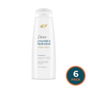 Dove - Moisturizing Shampoo for Dry Hair, Frizz Control  12 oz - 6 Pack