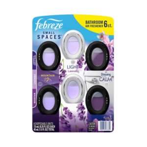 Febreze - Small Space Air Fresheners, Mountain, Light Lavender & Downy Calm - 25 Oz - 6 Pack