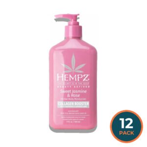 Hempz - Beauty Actives Sweet Jasmine & Rose Body Lotion with Collagen Booster - 17 Oz - 12 Pack