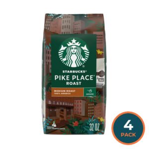 Starbucks Pike Place Roast Medium Roast Ground Coffee - 32 oz - 4 Pack