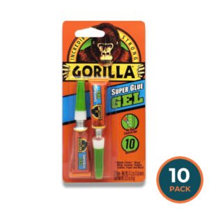 Gorilla - Super Glue Gel Twin Pack - 3g Tube - 10 Pack