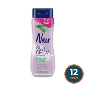 Nair - Hair Removal Cream, Soothing Aloe & Water Lily - 7.9 Oz - 12 Pack