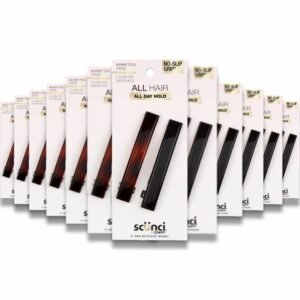 Scunci - No-Slip Grip Auto Clasp Barrettes, Colors May Vary 2 ct - 48 Pack