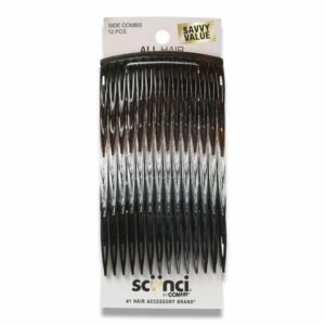Scunci - Effortless Beauty Side Hair Combs Assorted, 12 Ct - 48 Pack