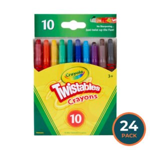 Crayola - Mini-Twistables Crayons, Assorted Colors - 10 Count - 24 Pack