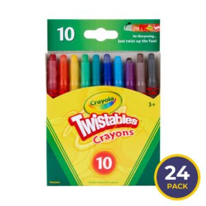 Crayola - Mini-Twistables Crayons, Assorted Colors - 10 Count - 24 Pack