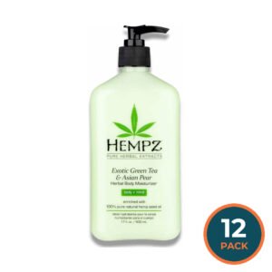 Hempz - Exotic Green Tea & Asian Pear Herbal Body Moisturizer - 17 Oz - 12 Pack