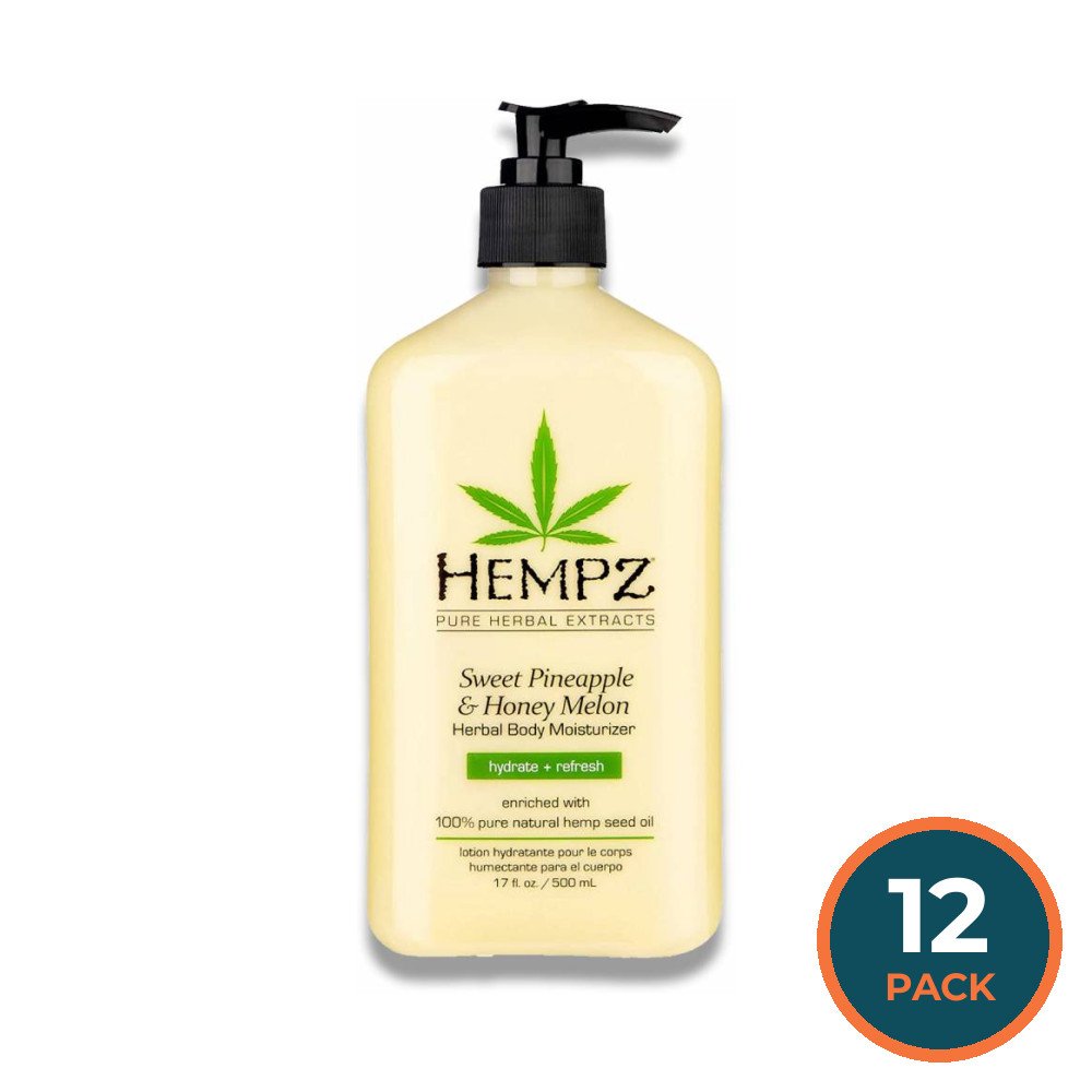 Hempz - Sweet Pineapple & Honey Melon Herbal Body Moisturizer - 17 Oz - 12 Pack