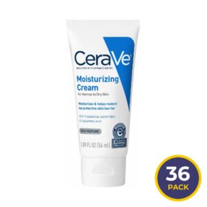 CeraVe - Moisturizing Face & Body Cream for Normal to Dry Skin - 1.89 Oz - 36 Pack