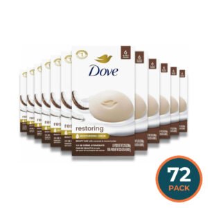 Dove -  Beauty Bar Soap Restoring Coconut & Cocoa Butter All Skin, 6 Ct - 3.75 Oz - 12 Pack (72 ct)