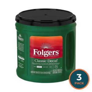 Folgers - Decaffeinated Classic Roast Ground Coffee - 28.8 Oz - 3 Pack