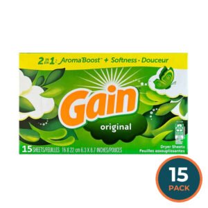 Gain - Original Dry Sheets 2in1 Aromaboost + Softness - 15ct - 15 Pack