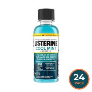 Listerine Cool Mint Mouthwash  3.2 oz - 24 Pack - Travel Size