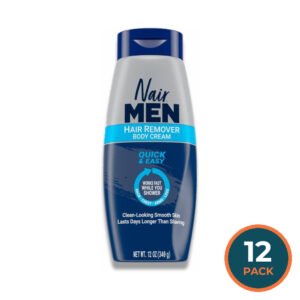 Nair - Men Body Cream Hair Remover, Body Hair Removal Cream - 12 Oz - 12 Pack