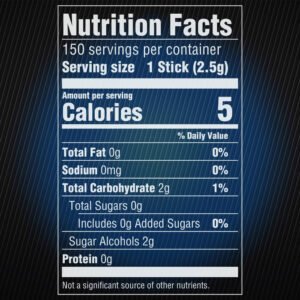 5 Gum Peppermint Cobalt Sugar Free Chewing Gum, 15 Sticks Per Pack, 10 Pack