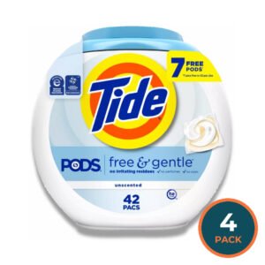 Tide - Pods Free & Gentle HE Laundry Detergent Pacs - 42 Ct - 39 Oz - 4 Pack